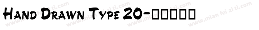 Hand Drawn Type 20字体转换